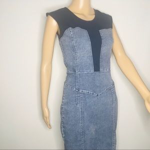 ASOS denim sleeveless jean dress